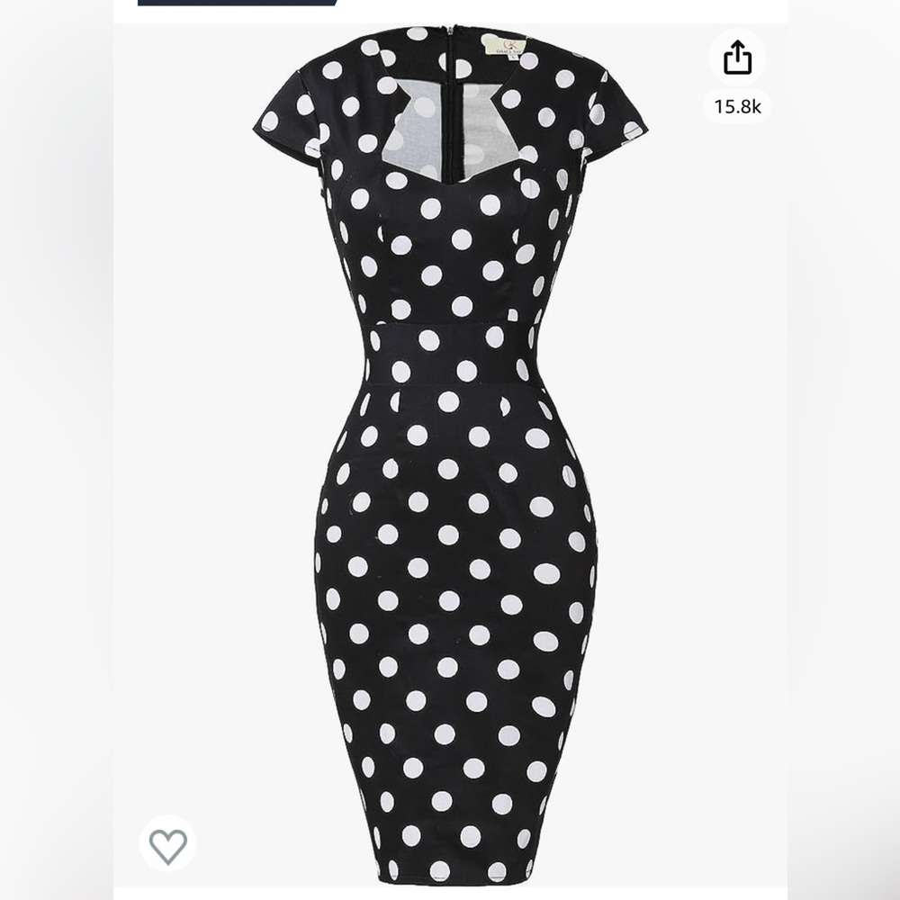 BNWT Polka Dot 50’s inspired dress with polka dot scarf and cat eye sunglasses